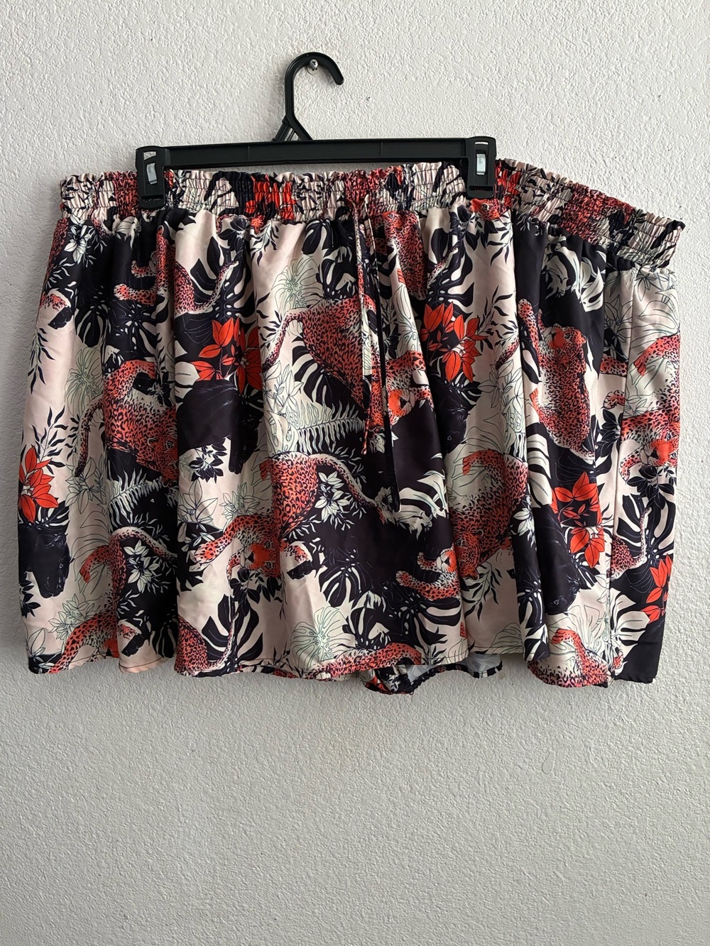 Unique Vintage Plus Size Tropical Wildlife Print Daryl Skort 5X